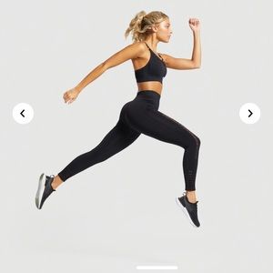 GYMSHARK ENERGY + SEAMLESS BLACK LEGGINGS